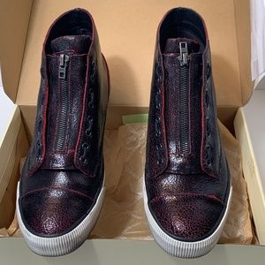 DIESEL Pattys Sneakers - Women Size: 9 - True Red/Black